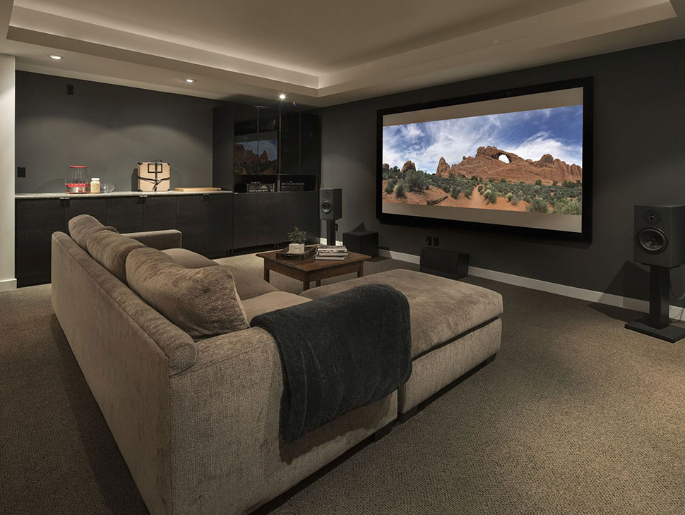 Ambiente de cinema dentro de casa