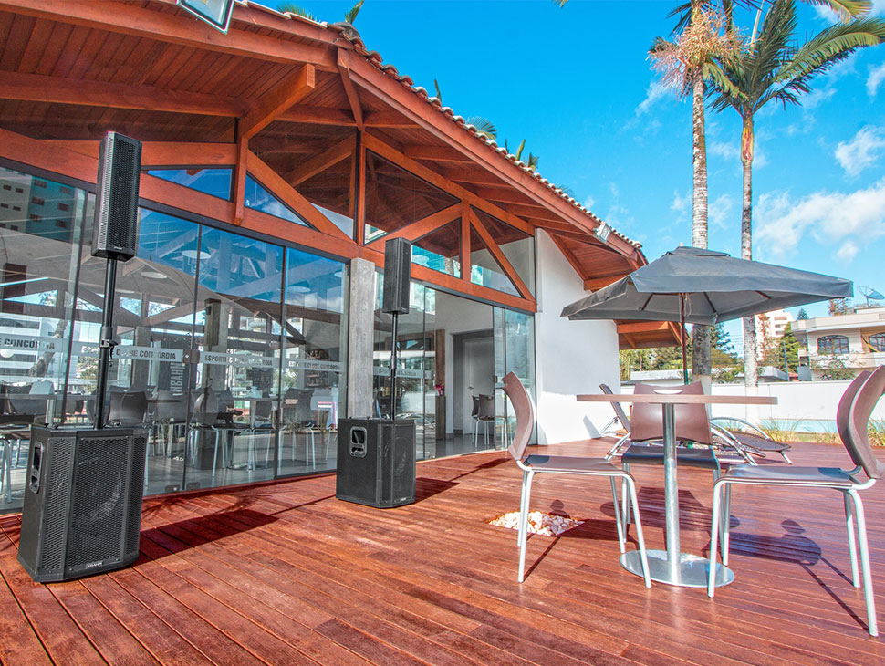 Sonorização de área externa